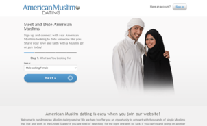 American Muslim Dating Homepage Image