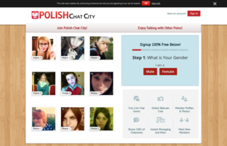 Polish Chat City Homepage Image